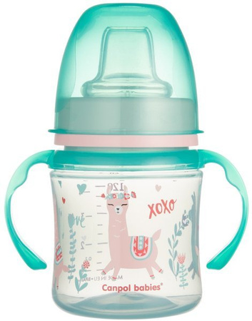 Canpol Babies EasyStart Exotic Animals Kubek Treningowy 120ml - Swe 35/207_gre Zielony