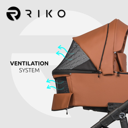Riko Aura Wózek Głęboko-Spacerowy 03 Cognac