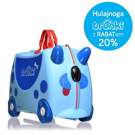 Trunki Jeżdżąca Walizeczka Niebieski Pies