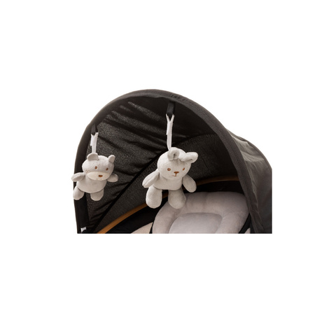 4BABY Rock'n Relax Leżaczek Bujaczek Black