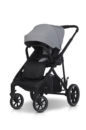 Easy Go Duoflex Wózek Głęboko-Spacerowy Bliźniaczy Rok po Roku Cloudy Gray 1 Siedzisko 1 Gondola