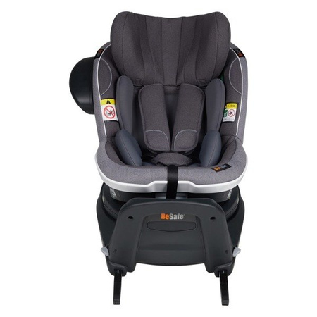 BeSafe iZi Turn i-Size Fotelik Samochodowy Obrotowy RWF 0-18 kg Metaliczny Melange
