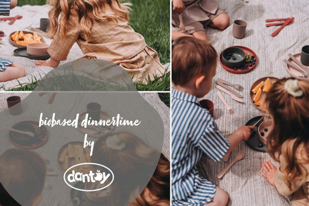 Dantoy TINY BIObased Kubek dla dzieci 2 szt Mocca/ Olive