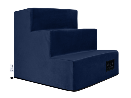 Petto Takai 3 Velvet Schodki Dla Psa Stopnie Granatowe