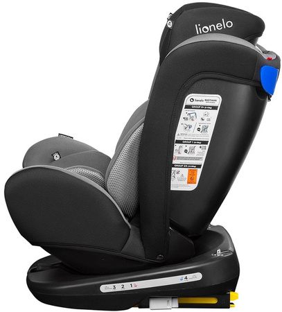 Lionelo Bastiaan 360° Fotelik Samochodowy 0-36kg Grey/Black