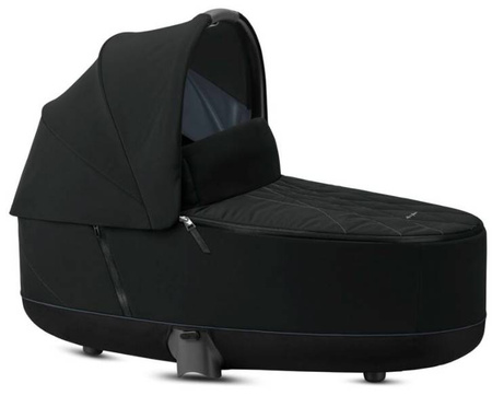 Cybex e-Priam 4.0 Wózek Głęboko-Spacerowy Rama + Tapicerka + Gondola 2w1 Deep Black