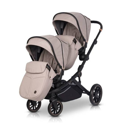 Cavoe Avec 2024 Wózek Spacerowy Bliźniaczy Taupe