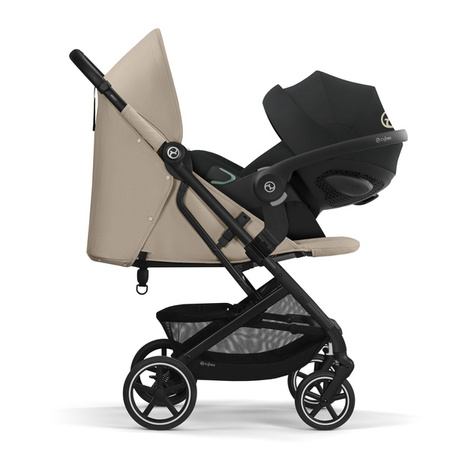 Cybex Beezy Wózek Spacerowy Rama Czarna Almond Beige 2024