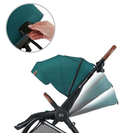 Kinderkraft Evolution Wózek Spacerowy + Cocoon Midnight Green