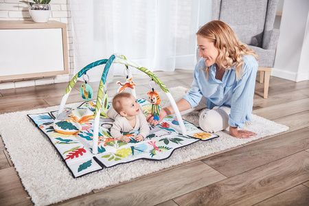 Kinderkraft Baby Tiger Mata Edukacyjna Tropicana