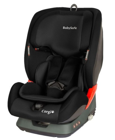 BabySafe Corgi Fotelik Samochodowy 9-36 kg Black