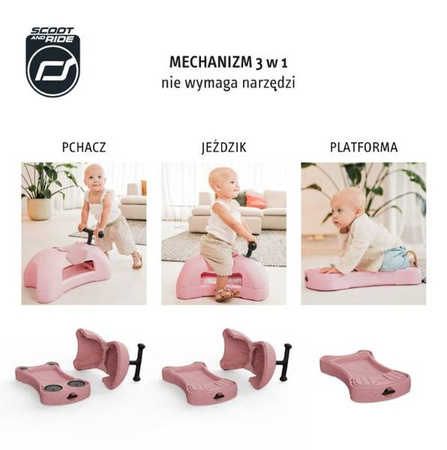 Scootandride My First Wielofunkcyjny Jeździk Rose