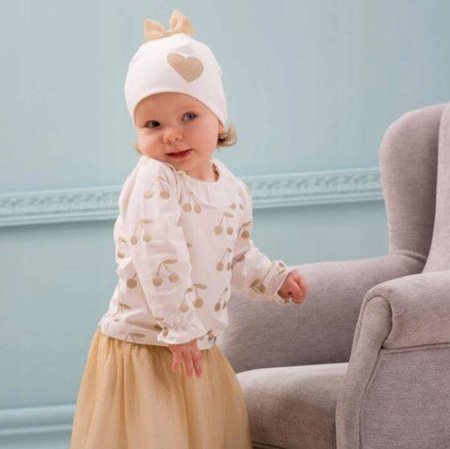 Bluzka Dziewczęca z Długim Rękawem z Falbankami Princess 98