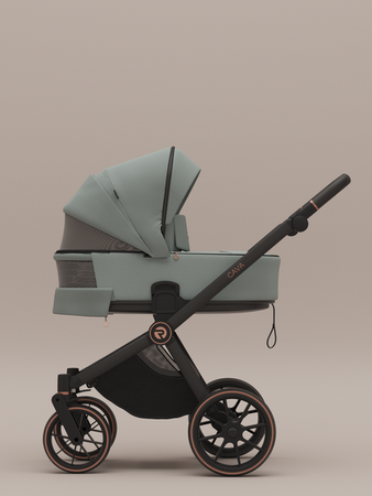 Riko Cava Wózek Głęboko-Spacerowy 12 Sage