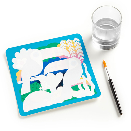 Mudpuppy Kolorowanka wodna wielorazowa Magia kolorów Las deszczowy 2+