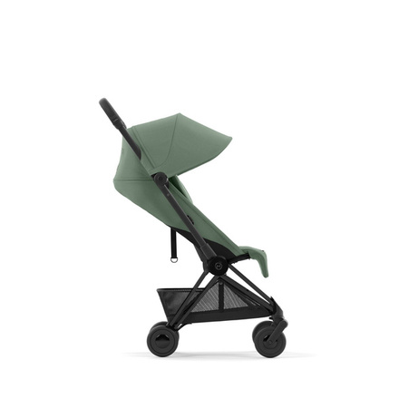 Cybex Coya Wózek Spacerowy Rama Matt Black Leaf Green + Cybex Coya Moskitiera Black