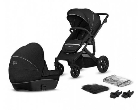 Kinderkraft Prime Lite Wózek Głęboko-Spacerowy 2w1 Deep Black