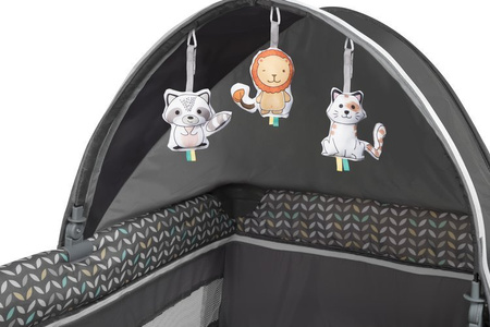 Lionelo Sven Plus Łóżeczko Turystyczne Grey Scandi