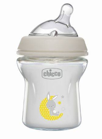 Chicco Butelka NaturalFeeling Szklana 0m+ 150 ml