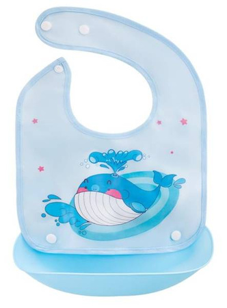 Bocioland Śliniak z Kieszonką Wieloryb BOC0564