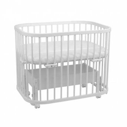 Waldin Łóżeczko 5w1 z Kołyską Białe