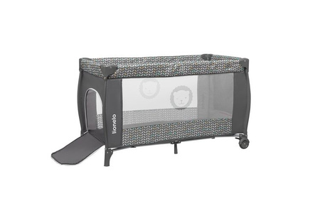 Lionelo Sven Plus Łóżeczko Turystyczne Grey Scandi