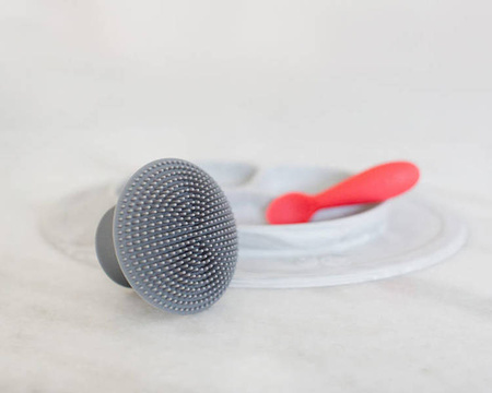 EZPZ Silikonowa Myjka Czyścik Do Naczyń Bez Bakterii Szary Szary