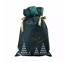 Pakado Worek Prezentowy 30x45cm Zielony Las Choinek