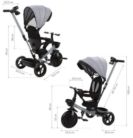 Kidwell Axel Rowerek Trójkołowy Titanium Grey