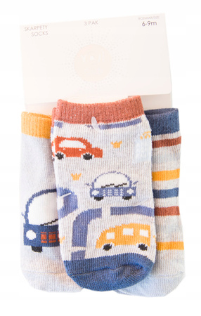 Yo! Skarpety Chłopięce 3-pak 3-6 m