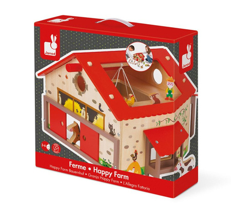 Janod Farma drewniana z 19 akcesoriami