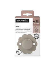 Suavinex Smoczek fizjologiczny silikonowy SX Pro Wonder 6-18 m Gray clouds