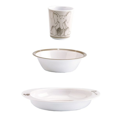 Thermobaby - Zestaw obiadowy 6-elementowy Savana / Szary