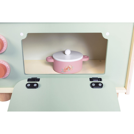 Janod Mała drewniana kuchnia z 9 akcesoriami Shiny Grandma 3+