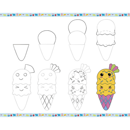 Janod Zestaw kreatywny Rysowanie krok po kroku z brokatowymi markerami 20 rysunków i kolorowanek 6+