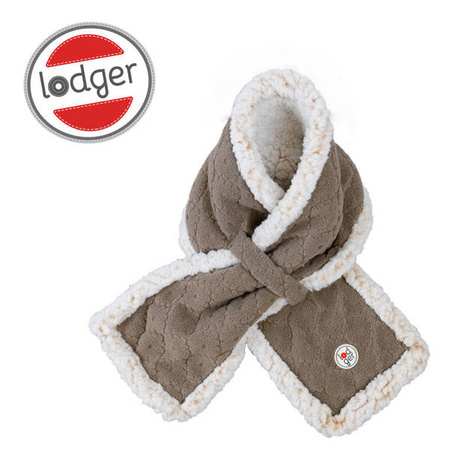 Lodger Fleece Dwuwarstwowy Szaliczek z Polaru Brązowy Buffalo