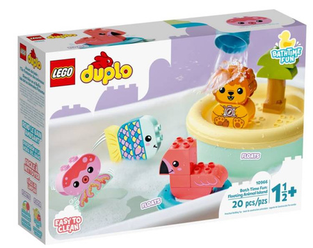 Lego Duplo Klocki Zabawa w Kąpieli: Pływająca Wyspa ze Zwierzątkami 10966