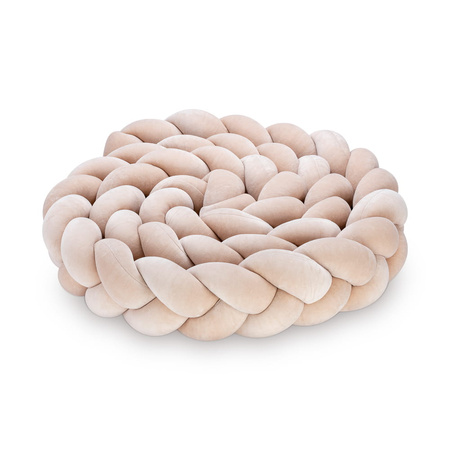 SenLove Ochraniacz do Łóżeczka Warkocz 180cm Beżowy