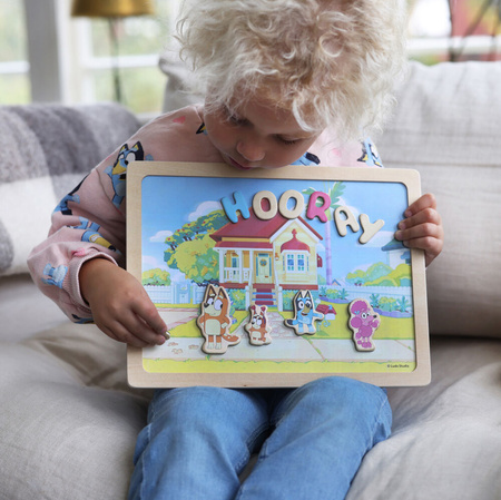 Micki Bluey Dwustronna Magnetyczna Tablica Literki i Obrazki