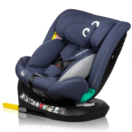 Lionelo Bastiaan one i-Size - obrotowy fotelik samochodowy 0-36 kg | Blue Navy