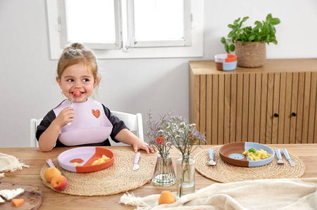 Lassig Talerzyk silikonowy dla dzieci Happy Rascals Heart lavender