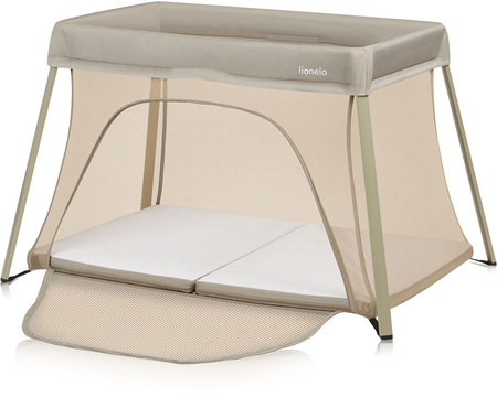 Lionelo Alice - łóżeczko niemowlęce 3w1 | Beige Olive