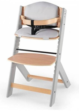 Kinderkraft Enock Krzesełko Do Karmienia z Poduszką Natural Gray