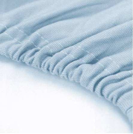 Prześcieradło Bamboo z Gumką r.60X120 Niebieskie