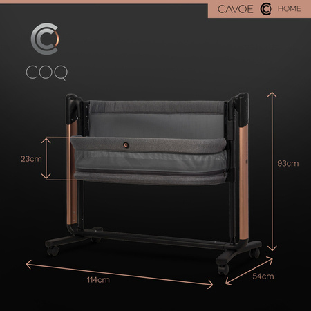 Cavoe Elektryczna kołyska łóżeczko 4w1 COQ Meteorite