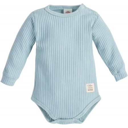 Makoma Body Długi Rękaw Prążek Natural Harmony Turkus 62
