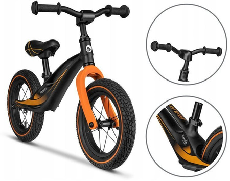 Lionelo Rowerek Biegowy Bart Air SPORTY BLACK