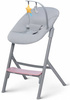 Kinderkraft Livy Krzesełko Do Karmienia + Calmee Bujaczek Różowy Aster Pink