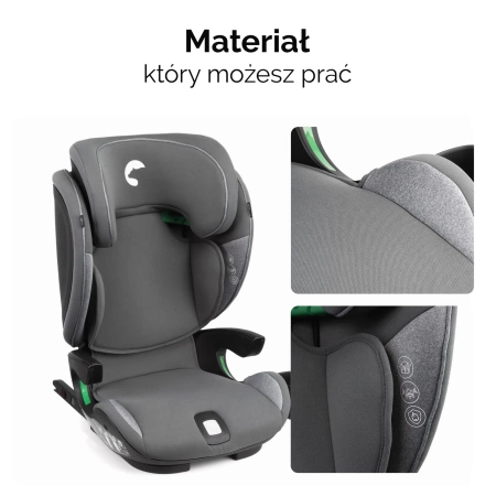 Kidnort Natt Fotelik Samochodowy 15-36 kg Szary