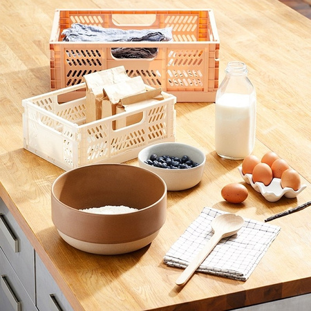 3 Sprouts Duża Składana Skrzynka Na Zabawki Clay